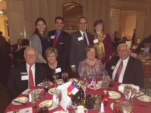 Jim Duke with local leaders at the 2015 Mecklenburg GOP Lincoln Reagan Day Dinner.